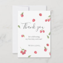 Raspberry Sweet Berry Första Födelsedagsfesten