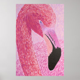 Raspberry the Flamingo - av Just Dahl Affisch