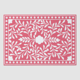 Raspberry Traditional Bone Inlay Decoupage Paper