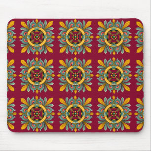 Raspberry Victorian Tile Design Musmatta