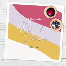 Raspberry Violet Honung Vågrät Streams Pappersservett