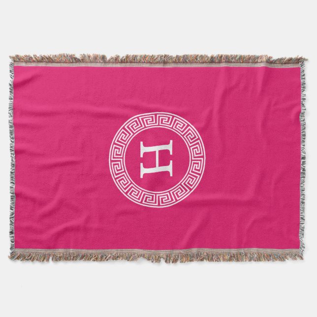 Raspberry Whet Grekiska Nyckel Rnd Ram Initial Mon Mysfilt (Framsidan)