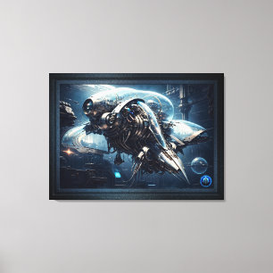 Raspian Dynamorph Drone AI Art by Xzendor7 Canvastryck
