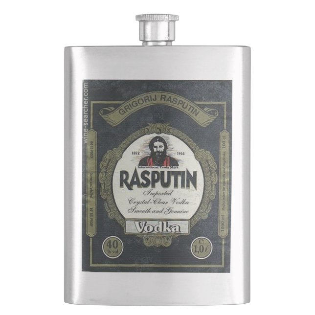 Rasputin Vodkaflaska Fickplunta (Framsidan)