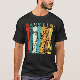 Rasslin'Retro Vintage Pro Wrestling Fläkt  T Shirt