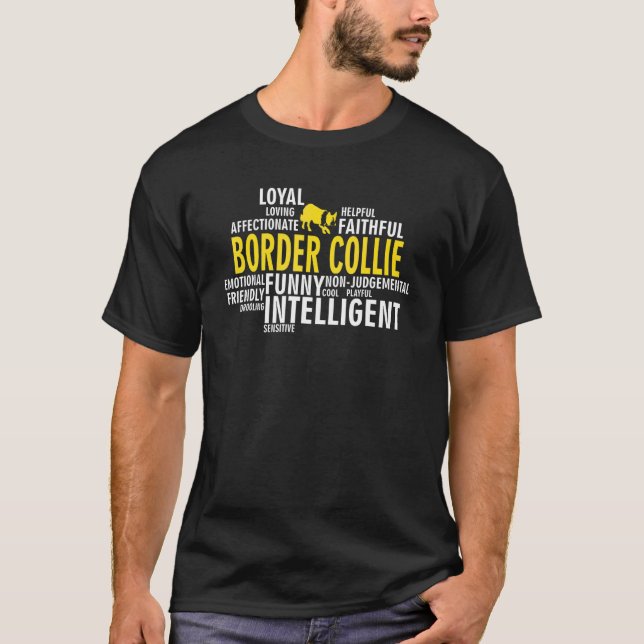 Rasstandard för Border Collie T Shirt (Framsida)