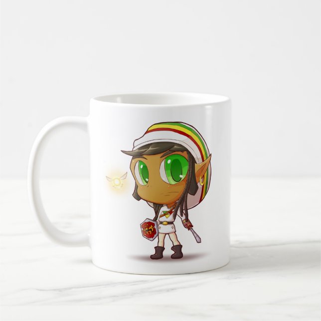 Rasta anknyter - legend av dräkt för Zelda Kaffemugg (Vänster)