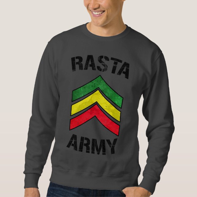 Rasta armé sweatshirt (Framsida)