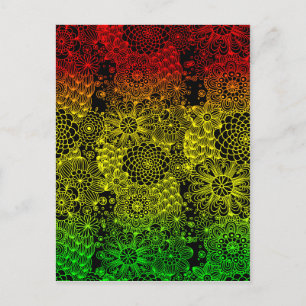 Rasta blomma vykort