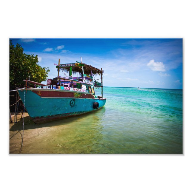 Rasta Boat Fototryck (Framsidan)