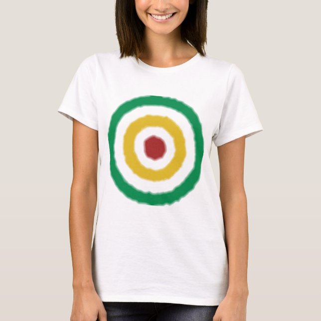 Rasta Bullseye T-shirt (Framsida)
