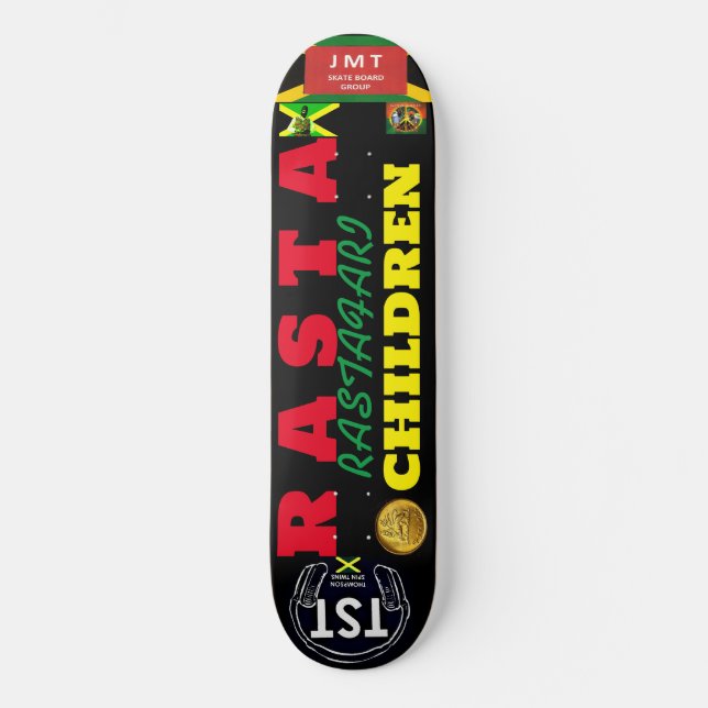 RASTA CHILDREN JMT JAMAICA 8 1/4" Skateboard Deck (Framsida)