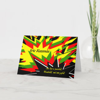 Rasta christmas-hälsningskort helgkort