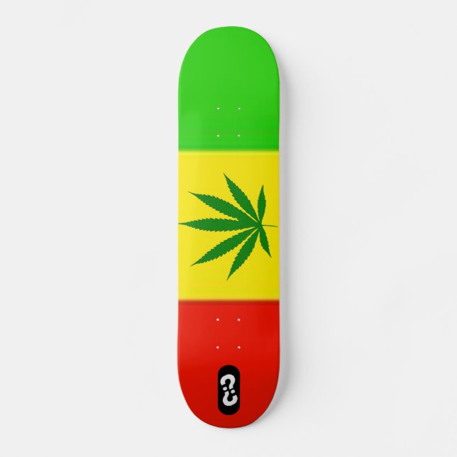 Rasta däck mini skateboard bräda 18,7 cm (Framsida)