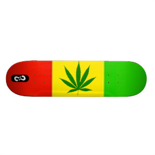Rasta däck mini skateboard bräda 18,7 cm