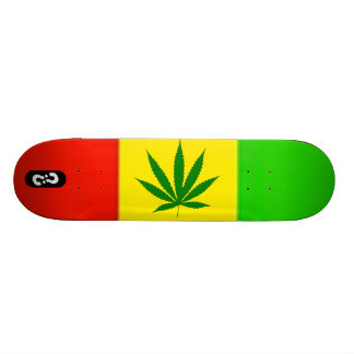 Rasta däck mini skateboard bräda 18,7 cm