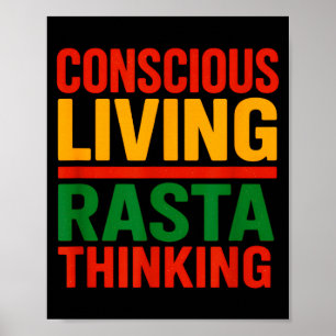 Rasta-design, medvetet boende, motiverande talesät poster