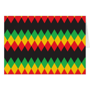Rasta diamantmönster OBS kort