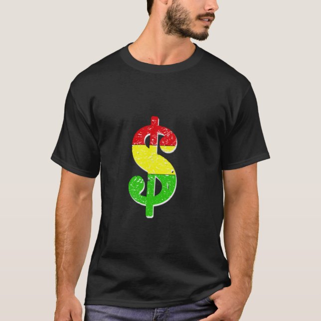 Rasta Dolla Bill Era T Shirt (Framsida)