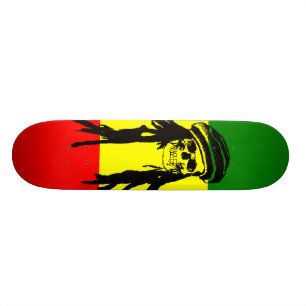 Rasta döskalle skateboard bräda 20 cm