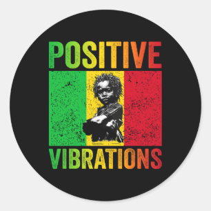 Rasta efter positiv runt klistermärke