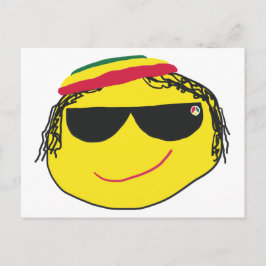 Rasta Emoji Vykort