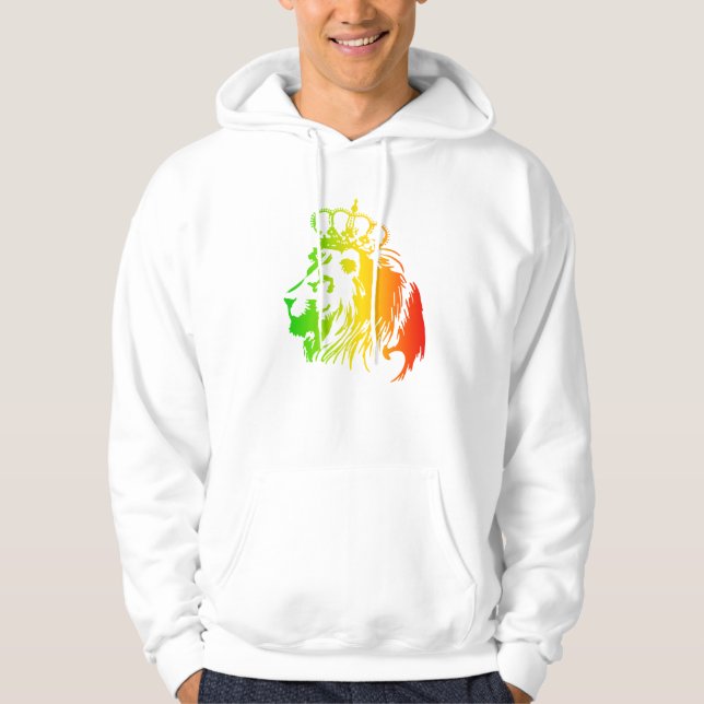 Rasta - erövrande Lejon för Judah Hoodie (Framsida)