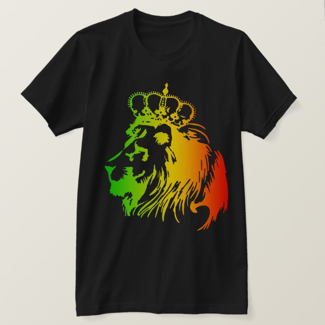 Rasta - erövrande Lejon för Judah T Shirt (Design framsida)
