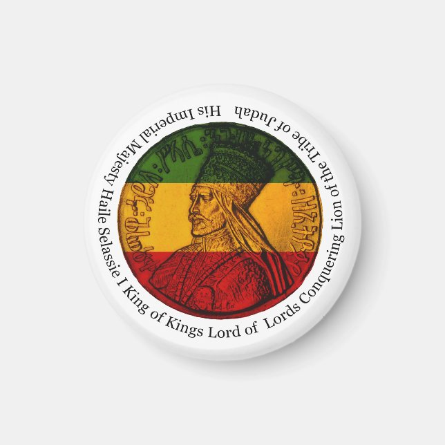 Rasta Erövrarlejonet av Juda Hans Majestät Magnet (Framsidan)