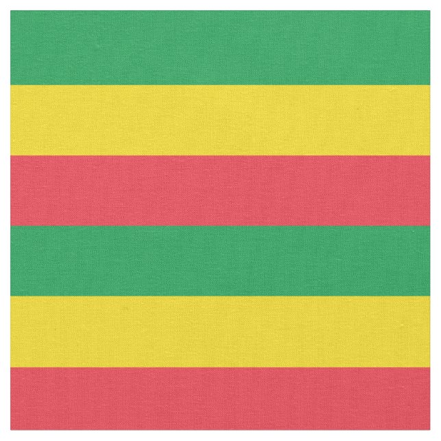 Rasta Etiopien African Flagga Färg Tyg (Närbild)
