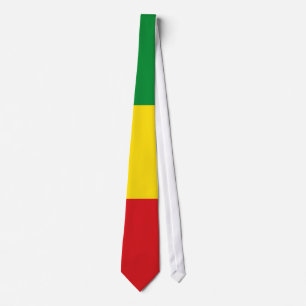 Rasta Etiopien Rastafarisk Flagga Slips