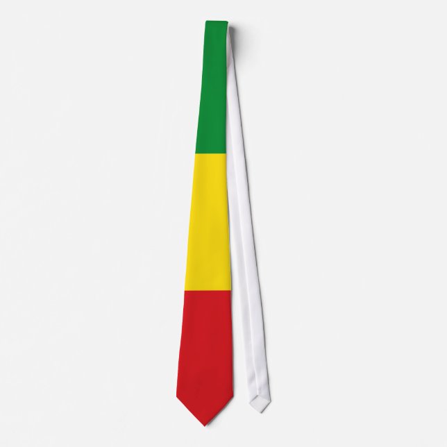 Rasta Etiopien Rastafarisk Flagga Slips (Framsida)