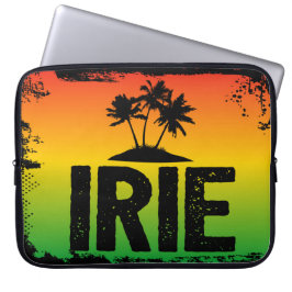 Rasta Färg Jamaican IRIE Tropical Handflatan Träd Laptop Fodral