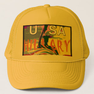 Rasta Färg Red Golden Grönt Hillary Art Print Keps