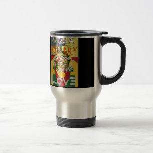 Rasta Färg Red Golden Grönt Hillary Art Print Resemugg