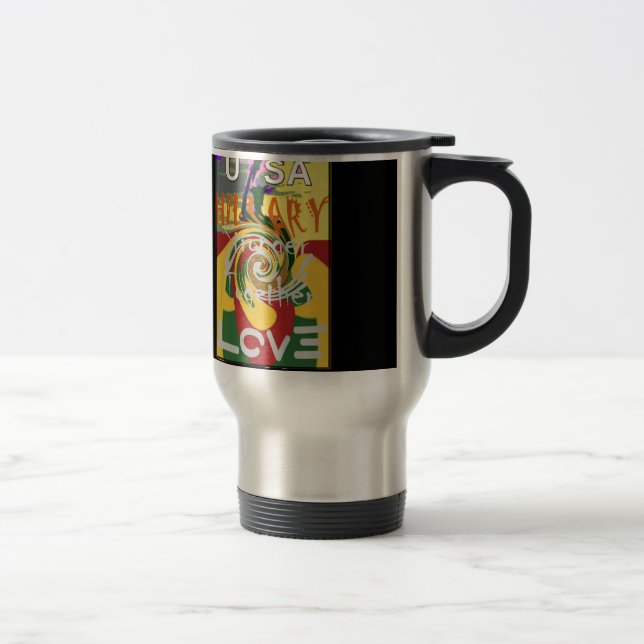Rasta Färg Red Golden Grönt Hillary Art Print Resemugg (Höger)