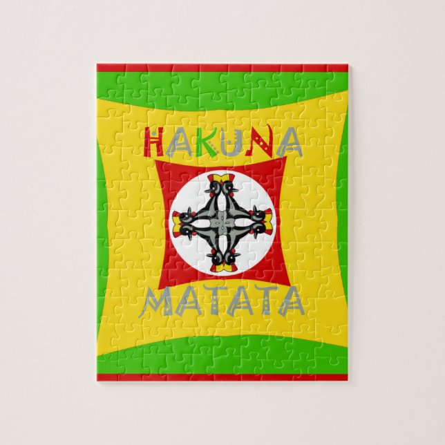 Rasta Färg Red Golden Grönt Pussel (Vertikal)