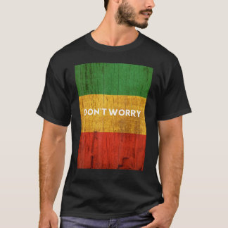Rasta Färg Reggae Dont Worry Rastafari Islands O T Shirt