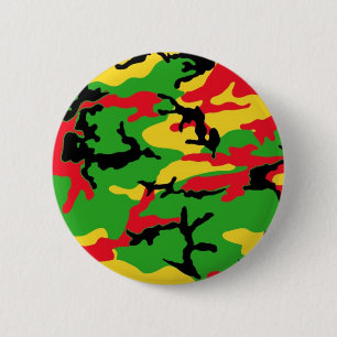 Rasta färgadkamouflage knapp