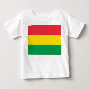 Rasta Färger Grönt Gult Red Flagga Rand Mönster T-shirt