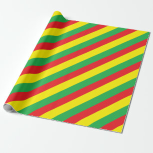 Rasta färger presentpapper