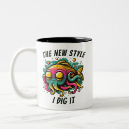 Rasta fisk "New stile I dig it" Mugg