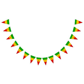 Rasta Flag Reggae Happy Birthday Vimplar