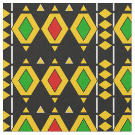 Rasta Flagga Färgad African Geometric Mönster Tyg