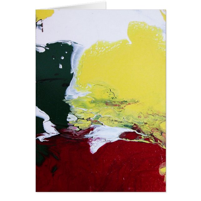 Rasta Flagga Hälsningskort (Framsidan)