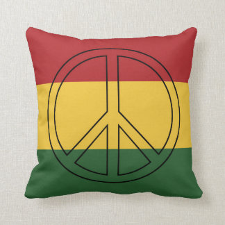 Rasta flaggafärger kudde