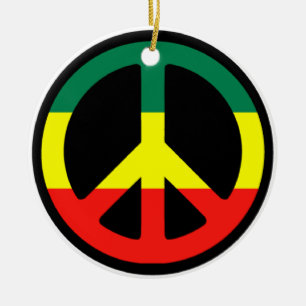 Rasta Fredstecken jul Julgransprydnad Keramik