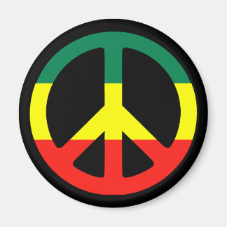 rasta fredstecken magnet