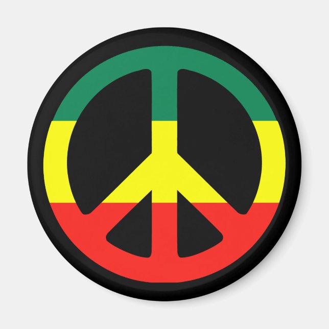 rasta fredstecken magnet (Framsidan)