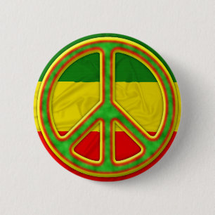 Rasta fredsymbol knapp